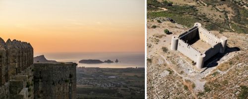 El castillo y la ermita de Santa Caterina